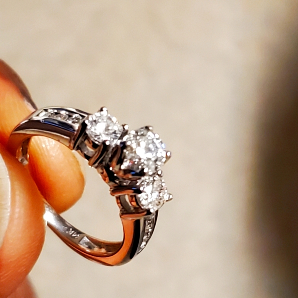 3 karat diamond white gold engagement ring